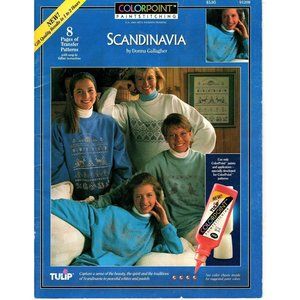 Tulip Colorpoint Paintstitching Pattern Iron on Transfers Scandinavia Design